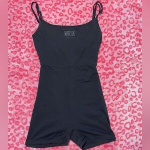 White Fox Black Romper